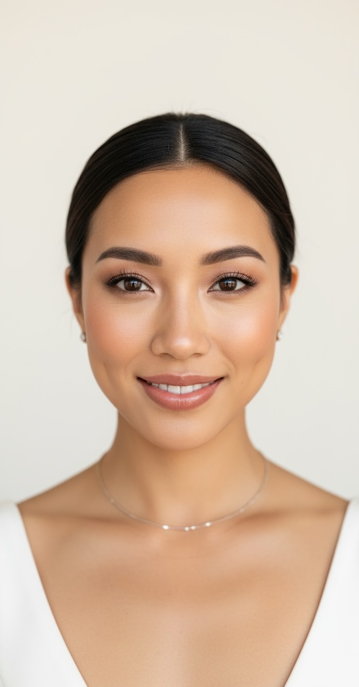 After Low Bun Hairstyle